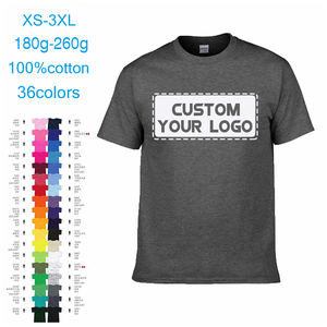 เสื้อยืดผ้าฝ้าย100% สำหรับผู้ชายเสื้อยืดครอปที่เหมาะกับชายและหญิงเสื้อยืดสีพื้น - Product Image 2