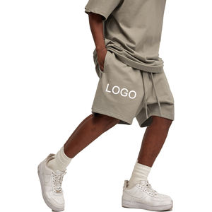 High Quality <b>Men</b> Casual Cotton <b>Shorts</b> Summer <b>Lightweight</b> Elastic Waist Drawstring <b>Shorts</b> with Pockets Sportswear OEM Supplier - Product Image 6