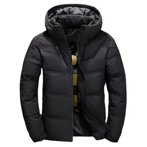 Chaqueta de Invierno Cortavientos, Chaqueta de Plumón Personalizada para Hombre, Chaqueta Acolchada con Capucha, Tejido de Lana, Bordado 3D, Piel de Oveja - Product Image 1