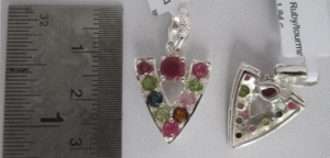 <b>Ruby</b> & Tourmaline Pendant Gift for Any Occasion - Product Image 1
