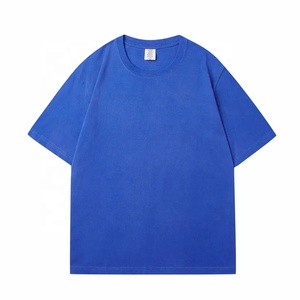 Venta al por mayor de encargo de gran tamaño de la camiseta de alta calidad de algodón de poliéster gota hombro suelto Camiseta de algodón de los hombres - Product Image 2