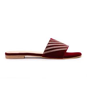 Maroon FN7713 Fancy Slipper Chaussures élégantes pour le confort et le style - Product Image 3