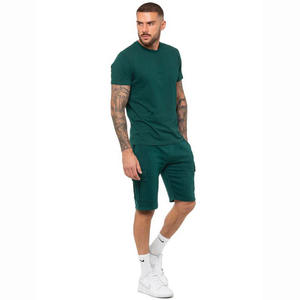 Meilleur prix Ensemble été t-shirt et short en coton pour homme Style décontracté respirant - Product Image 2