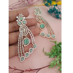 Boucles d'oreilles à la mode Boucles d'oreilles femmes élégantes pour la fête Accessoires de mode avec pierre de Zircon pour les cadeaux - Product Image 2