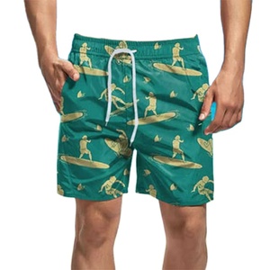 Short de gym personnalisé pour hommes Short de plage de surf à imprimé floral, extensible dans les 4 sens, de haute qualité, élastique, décontracté, grande taille - Product Image 1