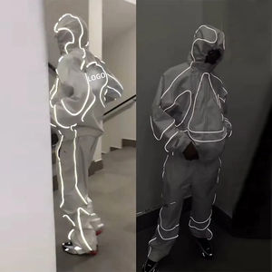 Chándal Deportivo para Hombre, Talla Grande, 100% Algodón Transpirable, Manga Larga, Cierre de Cremallera, Secado Rápido, Ligero, Último Modelo en Oferta - Product Image 5