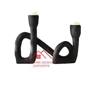 Centros de mesa de cena Nueva llegada Metal Aluminio T Soporte de luz Venta caliente Forma de aluminio Fundido Soportes de velas - Product Image 4