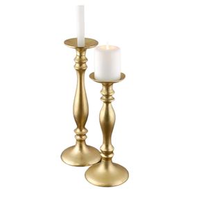 Stylish <b>Gold</b> Plated <b>Candlestick</b> <b>Holder</b> Factory Direct Sale Tall Table Top Decorative Metal Candle <b>Holder</b> for Decoration - Product Image 6
