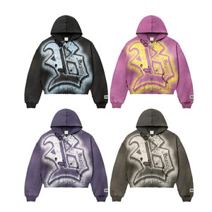 Factory-<b>Designed</b> Men's Hoodie High Quality 100% Cotton Fleece Mid-Weight 350 GSM Digital Printed Streetwear for Winter Trends - Product Image 1