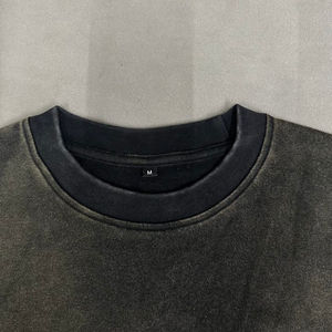 เสื้อยืดคอกลมผ้าฝ้ายเฮฟวี่เวทเสื้อยืดแขนยาววินเทจพิมพ์ลายออกแบบได้ตามต้องการ - Product Image 5