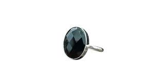 Anillo de mujer Piedra preciosa de ónix negro natural Piedra natal de Diciembre Aniversario Día DE LA MADRE Joyería hecha a mano Anillo de plata esterlina 925 - Product Image 3