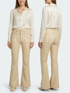 Pantalons en cuir de vache tendance et à la mode en gros, pantalons courts pour femmes et hommes, style personnalisé, pantalons de survêtement en cuir pour femmes - Product Image 5