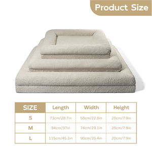 Vier Seizoenen Diepe Slaap Driedimensionale Kennel Traagschuim Grote Hondenbed Verwijderbare Machine Wasbaar - Product Image 3