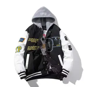 แจ็กเก็ตซาตินสำหรับผู้ชายแจ็กเก็ตซาติน2025สำหรับทีมกีฬาเบสบอลผ้าซาติน - Product Image 5