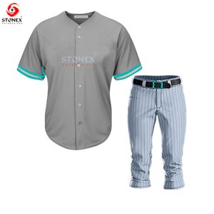 Uniforme de béisbol deportivo personalizado para hombre, uniforme de béisbol transpirable personalizado superventas - Product Image 5