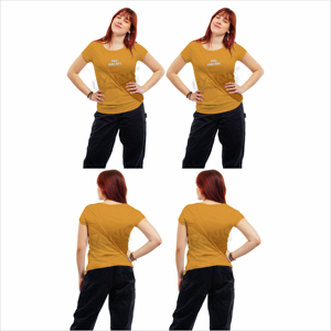 T-shirts pour femmes, style décontracté, toucher doux, design personnalisé, imprimé, respirant, léger, confortable - Product Image 6