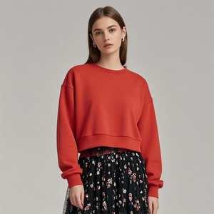 เสื้อสเวตเตอร์พิมพ์ลายมีฮู้ดเสื้อสเวตเชิ้ตสำหรับผู้หญิงเสื้อสเวตเชิ้ตลำลองทรงโอเวอร์ไซส์ใส่สบายมีสไตล์ - Product Image 4