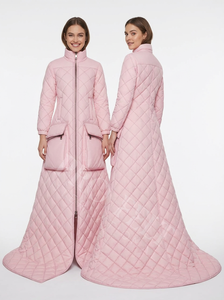 Manteau d'hiver matelassé extra long de qualité supérieure, élégant et tendance, robe d'hiver chaude pour femmes, manteaux maxi matelassés - Product Image 4