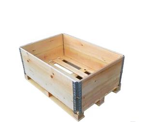 Single-Faced Plywood Collapsible Pallet Collar Environmentally Friendly with 4 <b>Hinges</b> Quick Assembly - Product Image 4