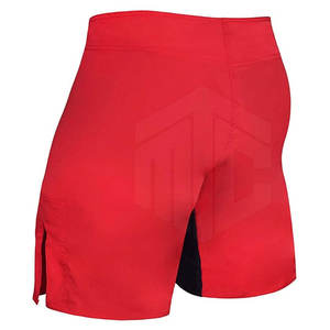 Shorts de lutte de sport pour hommes taille moyenne fermeture élastique couleur unie service OEM écologique disponible vente en ligne - Product Image 2