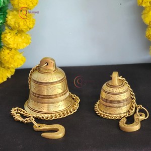 Campanas de Navidad de Metal antiguo campanas colgantes de Metal Vintage rústico para puerta de pared vestíbulo de jardín en la decoración del Hotel del hogar en los más vendidos - Product Image 4