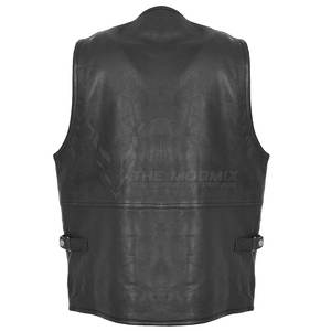 Chaleco de Cuero Vacuno Hecho a Medida, Estilo Moderno, Corte Ajustado, Hecho en Pakistán, en Venta - Product Image 6