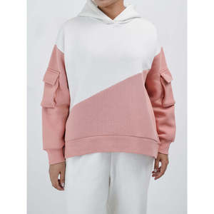 Sweat à capuche AMBRA en tissu tricoté respirant, design automnal, col à capuche - Product Image 2
