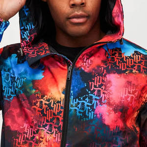 2024 Multi impreso cremallera con capucha mejor precio rompevientos para correr chaqueta cortavientos personalizada más vendida - Product Image 6