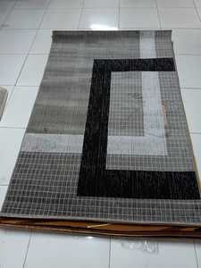 Tapis Adiva turc en polyester shaggy, tissé jacquard, fabriqué à la machine, à poils longs, rembourré, réversible, lavable, antibactérien, moyen - Product Image 3