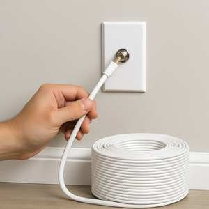 Cable coaxial Messi & Paoloni de 100 metros para TV HD, cable de comunicación de cobre puro de 5 mm de Ø - Product Image 6