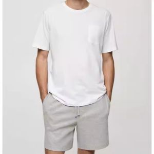 Transpirable de secado rápido logotipo personalizado 100% algodón bordado de alta calidad impresión precio bajo conjunto de dos piezas lavado ácido hombres Twin Set - Product Image 4