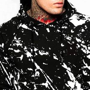 Nuevos hombres Tie Dye Hoodie personalizado de gran tamaño hombres Crop Top recortado Hoodie Tie Dye Hoodie Loose - Product Image 4