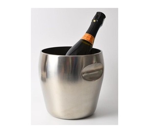 ถังโลหะใส่น้ำแข็งสำหรับไวน์โลหะขัดเงากระจกสุดหรูถังใส่ไวน์ทำจากโลหะขัดเงามีรูปร่างและขนาดที่กำหนดเองได้สำหรับงานแต่งงาน - Product Image 2