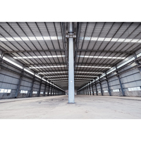 Atelier de construction industrielle en structure métallique à grande portée pour usine