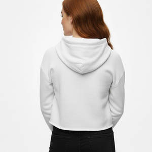 OEM custom cropped <b>hoodie</b> for <b>women</b> featuring stylish design <b>soft</b> fabric perfect for casual daily outfits - Product Image 2