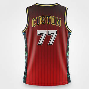 Camiseta de Baloncesto Transpirable con Estampado Personalizado para Unisex, Ropa de Equipo Personalizada, Camiseta de Malla de Secado Rápido para Competición - Product Image 2