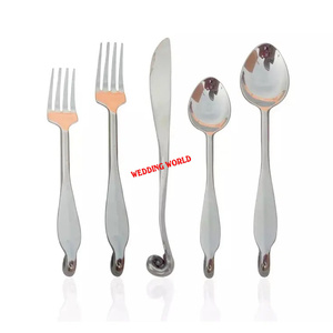 Couverts en métal poli miroir, de haute qualité, faits à la main, design élégant, classiques, nouveaux couverts en métal - Product Image 6