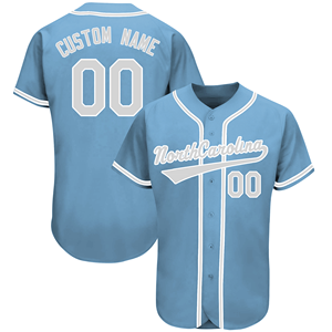 Maillot de Baseball personnalisé pour homme, uniforme en coton et polyester, au design unique, avec logo brodé, unisexe - Product Image 1