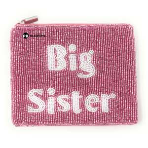 Pochette à fermeture éclair vintage faite à la main perlée grande soeur porte-monnaie à paillettes broderie luxe fête mode portefeuille sac cadeau personnalisé - Product Image 1