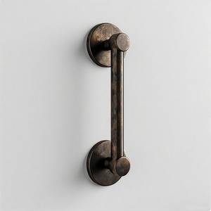 Manija elegante con perilla urbana, manija de puerta de latón Premium para puertas interiores y exteriores, herrajes de tirador de diseñador de lujo - Product Image 6