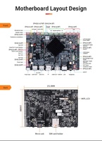 Rockchip RK3288 Placa base de desarrollo industrial Wifi BT LAN 4G LVDS 2G + 32G ARM Embedded Industrial Android Linux RK3288 Board