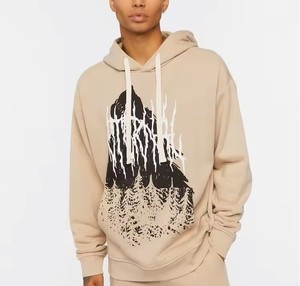 Sweat à capuche d'hiver pour hommes à la mode 100% coton polaire manches longues Design décontracté avec des motifs agréables MS-HD-0006 - Product Image 6