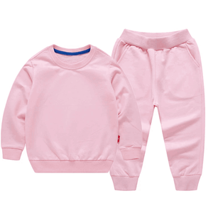 Service OEM Vêtements décontractés pull-over survêtement pour enfants/dernière conception de survêtements pour enfants en molleton uni vente en gros - Product Image 3
