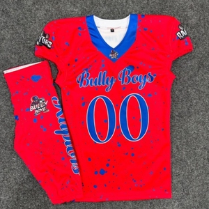 Camiseta de fútbol americano de sarga para jóvenes al por mayor/uniformes de fútbol americano personalizados - Product Image 4