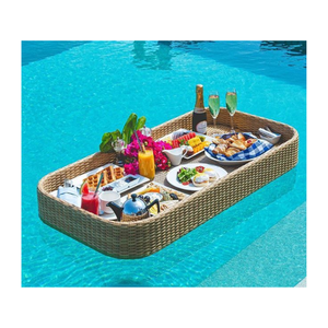 Bandeja de servicio flotante para Pooly Nuevo diseño Flotador de ratán Mesa de ratán Bebida de Vietnam Bandeja flotante de formas múltiples - Product Image 6