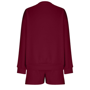 Conjuntos de verano para mujer, conjuntos de 2 piezas para mujer, sudadera y conjunto corto, sudadera de gran tamaño, pantalones cortos, chándal, ropa 2026 - Product Image 5