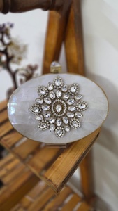 Vente en gros vadrouille nuptiale pochette nacre fête sac à main soirée mariage sac indien fabricants fournisseurs - Product Image 2