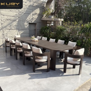 <span class=keywords><strong>Set</strong></span> <span class=keywords><strong>da</strong></span> Giardino Moderno, Tavolo e Sedie <span class=keywords><strong>da</strong></span> <span class=keywords><strong>Esterno</strong></span> in Alluminio, 12 Pezzi - Product Image 1