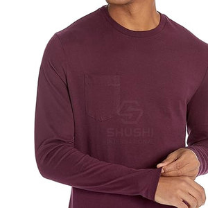 T-shirts à manches longues amples et décontractés personnalisés, légers, de haute qualité, en coton et élasthanne, respirants, écologiques, à séchage rapide - Product Image 5