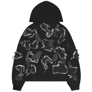 Sudadera con Capucha Personalizada de Invierno, 100% Algodón, 360 Gsm, Hecha en Pakistán, Venta al por Mayor, Ropa Urbana para Hombre, Unisex, Estampada, de Alta Calidad, Talla Grande - Product Image 3